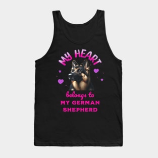 My Heart Belongs to my German Shepherd Tank Top